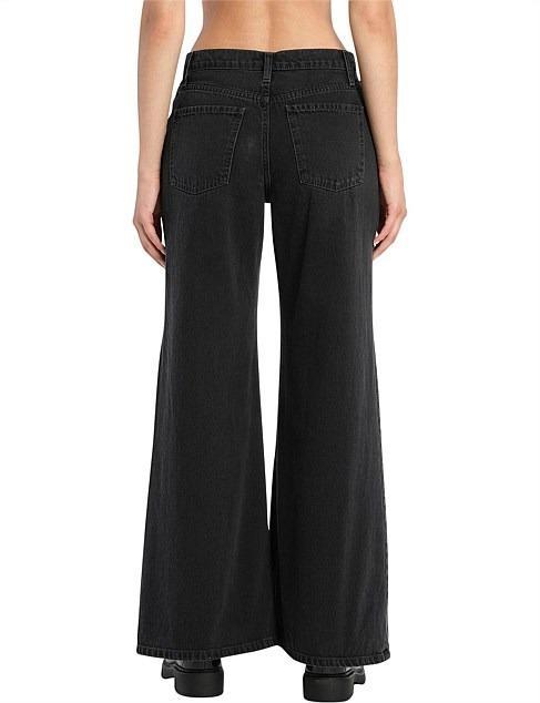 NOBODY DENIM PETITE CARLY WIDE LEG JEAN PHANTOM - Gypsett