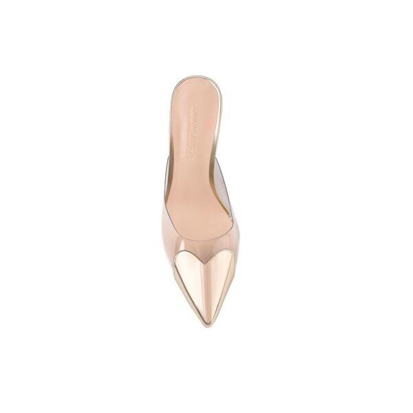 LANA WILKINSON Raquel Mule Vinylite & Gold Metallic Patent - Image 4