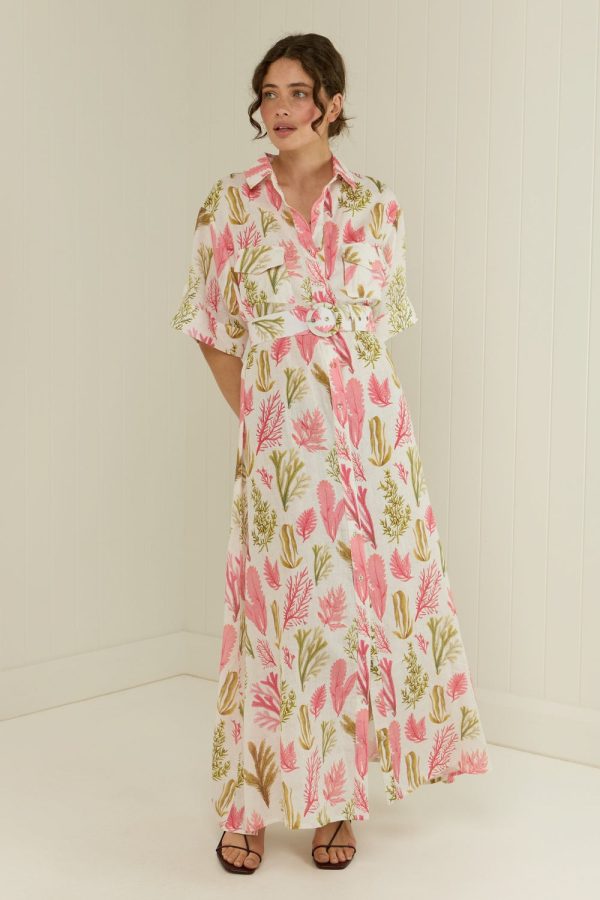 PALM NOOSA Memento Dress Sea Garden